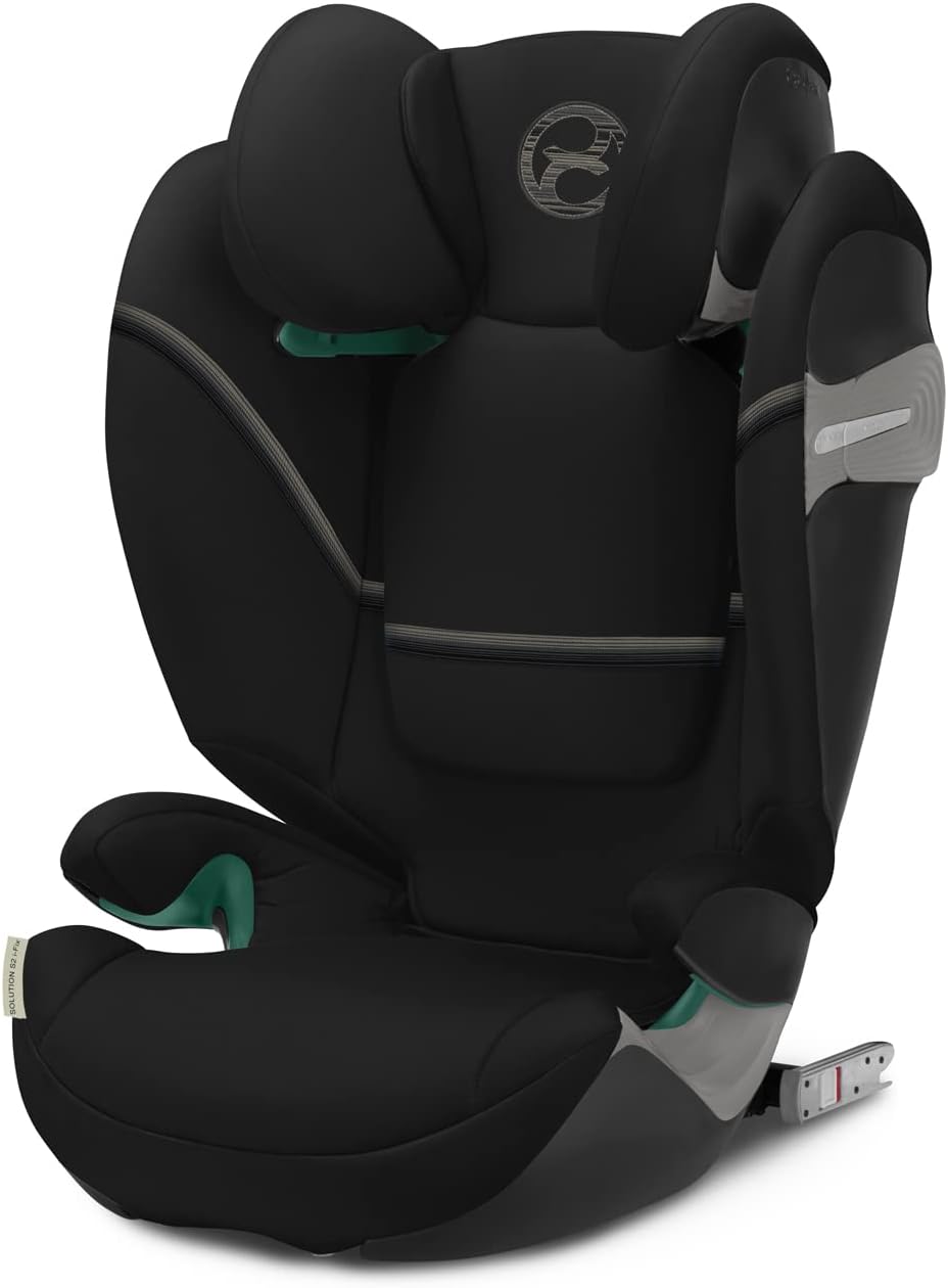 CYBEX Gold Solution S2 i-Fix Siège auto groupe 2/3, 100-150 cm, 3-12 ans, Moon Black