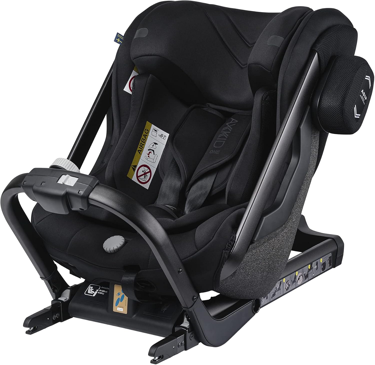 Axkid One 2 Siège Auto Dos à la Route i-Size 61-125 cm Tar Black